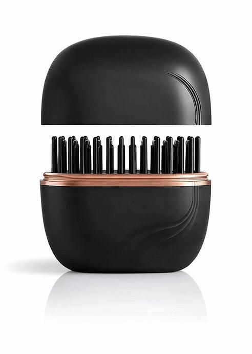 Brndtex™ Cordless compact Straightening Brush - Capsule Hair Straightener & Styler.