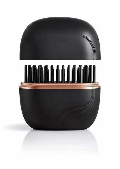 Brndtex™ Cordless compact Straightening Brush - Capsule Hair Straightener & Styler.