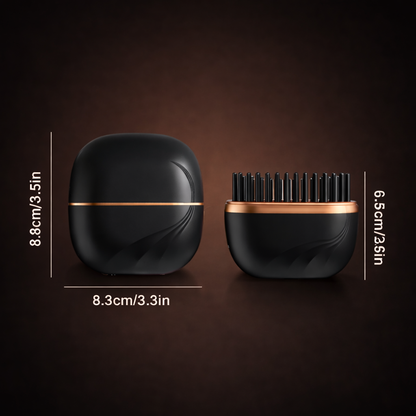 Brndtex™ Cordless compact Straightening Brush - Capsule Hair Straightener & Styler.